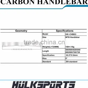 NEW Design Carbon Handlebar Glossy Matte Surface 3K UD Carbon Bicycle MTB Bicycle Handlebar thumbnail-5
