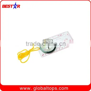 Mini Plastic Compass With Ruler and Magnifier thumbnail-1