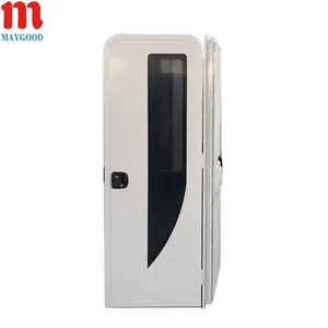 MAYGOOD MG19RD RV Caravan Trailer Entry Door With Blind and Inner Screen Door thumbnail-1