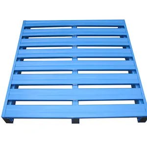Heavy-Duty Clear Aluminum Pallets Stackable Metal Trays for Warehouse Storage thumbnail-3