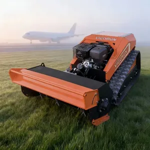 Compact CE EPA Euro 5 Gasoline Engine All Slopes Electric Motor Driven Remote Control Flail Mower thumbnail-1