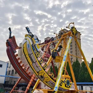 Theme Park Fiberglass 24 Seats Viking Ship Amusement Park Attractions Pirate Ship for Sale thumbnail-3