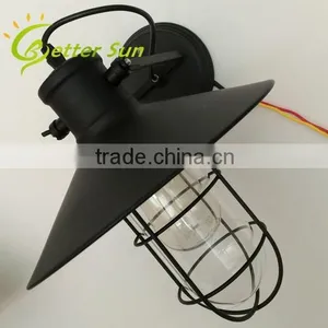Industrial Style Vintage Outdoor Glass Cage Modern Wall Light Quality Choice thumbnail-4