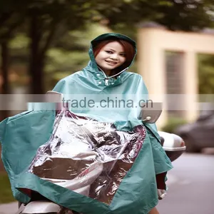 Eco-friendly Oxford Fabric Long Pvc Raincoat for Motorcycle Riders thumbnail-2