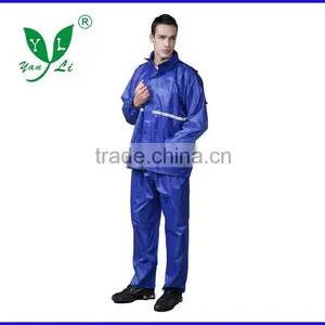 Adult Male Nylon Raincoat Rain Pants Suit thumbnail-1