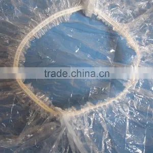 China Wholesale Disposable PE Plastic Strip Shower Cap thumbnail-2