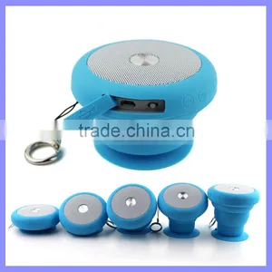 Outdoor Mini Shockprrof Waterproof Speakers Flexable Bluetooth Bathe Mushroom Cloud Speaker With Kaychain thumbnail-2