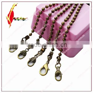 Fashion Antique Brass Ball Chain With 5 Different Shape Special Hook Metal Chain for Bags thumbnail-1