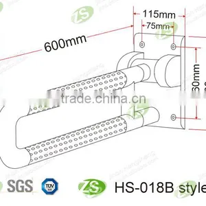 Cheap Grab Bar for Bathroom With Stainless Steel Base Plate thumbnail-5