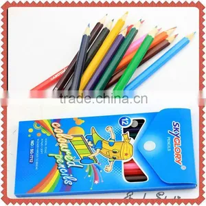 7" 12pcs HB Multi Colored Lead Wooden Pencil thumbnail-1