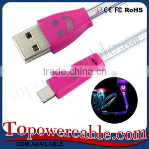 2016 New Premium High Quality LED Light-UP USB To Micro USB V8 Charging Cables thumbnail-1