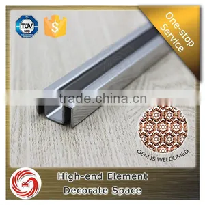 2016 Top Sale Factory Price U Shape Stainless Steel Metal Tile Trim thumbnail-1