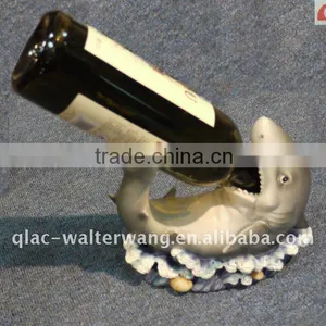 Resin Shark With Wine Holder thumbnail-1