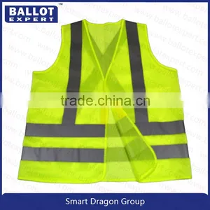 Mesh Polyester Fluorescent Fabrics Reflective Safety Vests thumbnail-2