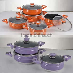 Aluminum Pressed Non-stick Casserole/stockpot/pot With Ceramic Coating thumbnail-4