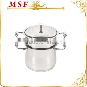 MSF-6427 Carbon Steel Pasta Pot With Strainer Pasta Steamer Set Heat Resistant Painting on Body Non Stick Coating in Pasta thumbnail-3