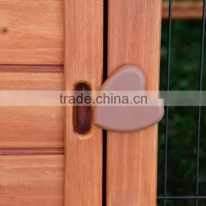 Outdoor Wooden Triangle Rabbit Hutch thumbnail-4