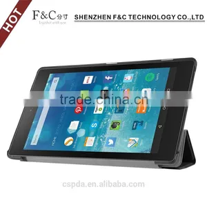 High Quality Hot Pressed Leather Case for 2015 Amazon New Kindle Fire HD 8 thumbnail-3