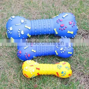 2014 Hot Sale Plastic Squeakers Chew Bone for Dog thumbnail-1