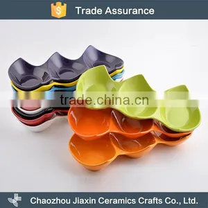 Restaurant Buffet Colorful Ceramic Snack Sevring Dishes thumbnail-1