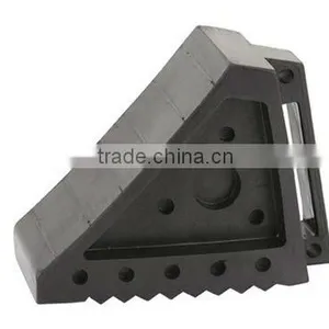 (8 In. L x 4 In. W x 6 In. H)Black Color Rubber Chock Block thumbnail-1