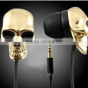 High Quality Mp3 Skull In-ear Earphone for Mp3 /mp4 for Promotion and Gift thumbnail-1