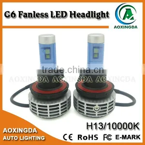 G6 Fanless All in One LED Headlight H13 Hi/Lo 6000LM thumbnail-1