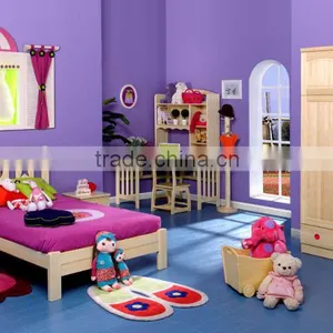 Girl Modern Bedroom Furniture in Pine Wood, Natural Color thumbnail-2