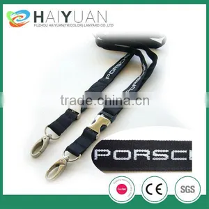 Promotional Polyester Woven Logo Lanyard With Metal Buckle thumbnail-1