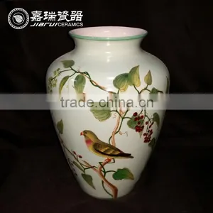 Antique Chinese Hand Painted Large Porcelain Vase thumbnail-4