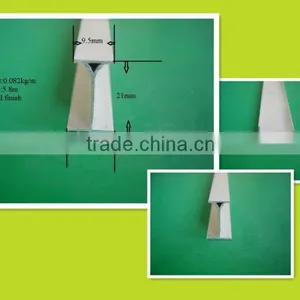 9.5mm*21mm*12.7mm Aluminum Bending Rail Profile for Curtain thumbnail-1
