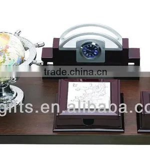 100pcs Wood Globe & Name Card & Pen Holder Office Stationary Desktop Set Gift-31 thumbnail-1