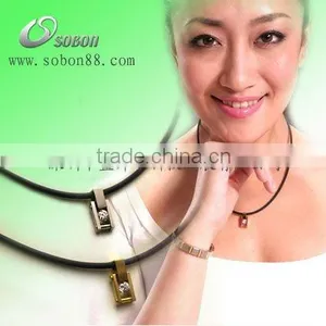 Negative Ion Health Sport Custom Titanium Necklace thumbnail-1