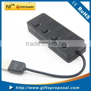 4-PORT USB 2.0 HUB With Power Switches thumbnail-1