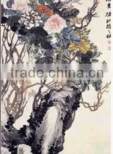 Famous Chinese Flower Painting of Peony thumbnail-1