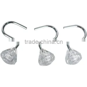 Supply the Acrylic Shower Curtain Hooks/ High Quality Shower Curtain Hooks/ Factory Direct Sale Shower Curtain Hooks With Acryli thumbnail-1