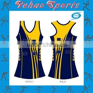 Stripe Design Netball A-line Dress Sublimation Made thumbnail-1