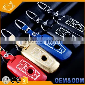 Modified Flip Key Shell 3 Buttons HU58 Folding Leather Car Keys Bag for BMW thumbnail-1