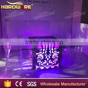 Supply All Kinds of LED Table and Chair Set,space Saving Glass LED Table thumbnail-1
