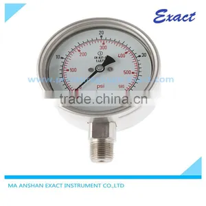 304/316 Stainless Steel Pressure Gauge Exact thumbnail-1