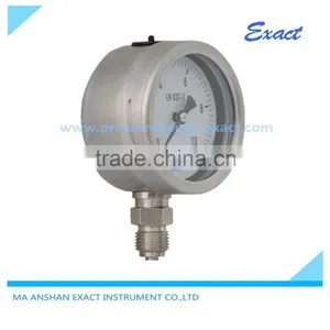63mm All SS High Quality Liquid Filled Manometer Pressure Gauge thumbnail-1