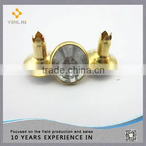 Metal Clear Rhinestone Rivet Made In China thumbnail-1