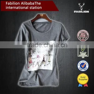 Literary Style Restoring Ancient Ways of Cotton Print Little Girl of OEM T-shirts in London thumbnail-1