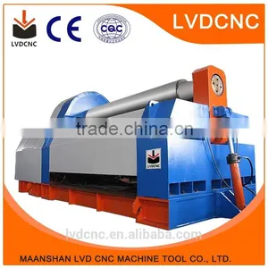 W11series Mechanical Rolling Bending Machine, 3 Roller Steel Plate Rolling Machine, Sheet Metal Roller for Sale thumbnail-1