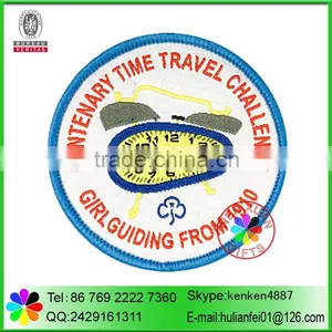 China Wholesale Embroidery Badge and Woven Patch for Clothing Labels thumbnail-1