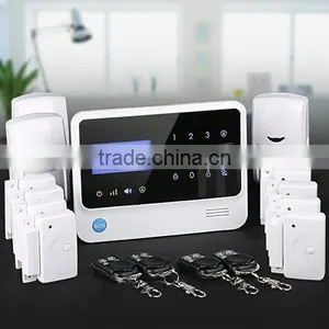 Fashion Black Home Alarm System DIY Package,App Control GSM Alarm|wireless Alarm System for House Protection thumbnail-1