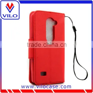 Flip Leather Wallet Case for LG Tribute 2 / LS665 thumbnail-3