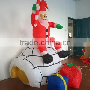 DJ-XT-42 Inflatable Funny Christmas Farther Santa Claus in Fairyland Festival Carols thumbnail-2