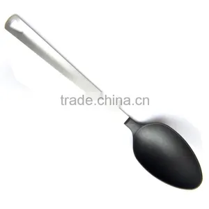 Food Grade Nylon Plastic Spoon Price in Steel Handle thumbnail-1