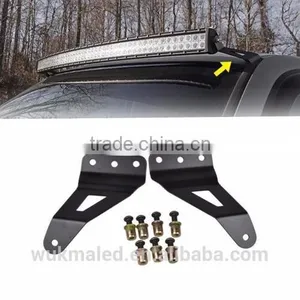 2pcs 50" Curved LED Light Bar Mount Brackets Windshield Fits 2007-2013 Chevy/GMC thumbnail-2